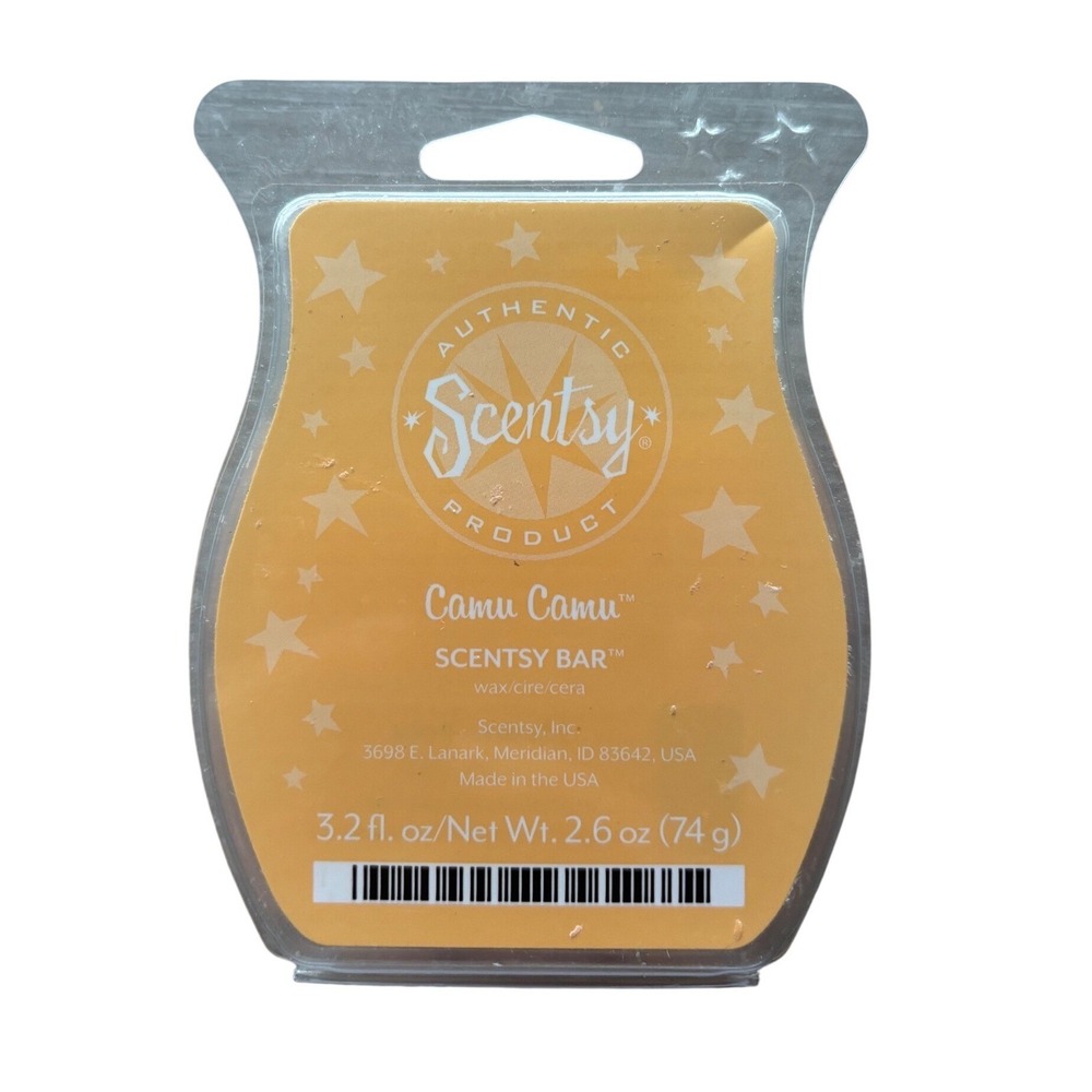 Scentsy‎ Bar Camu Camu Wax Melt Tropical Fragrance Orange 2.6oz Partially Used